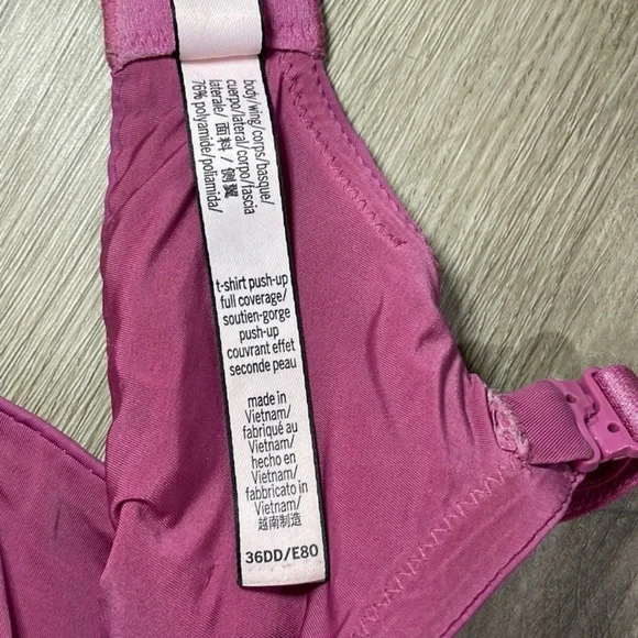 Victoria’s Secret Push-Up Bra, Hot Pink, 36E (DD) - Picture 4 of 7